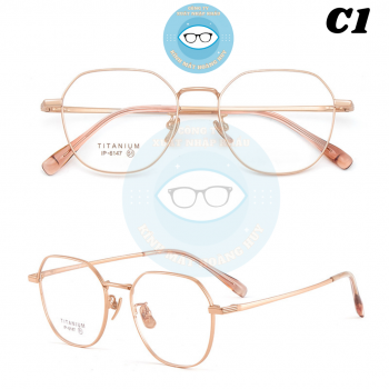 Gọng kính kim loại mã 6147